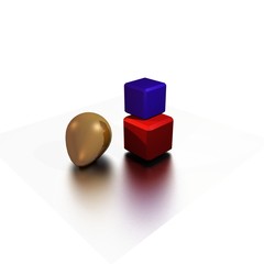 Obraz premium gold egg