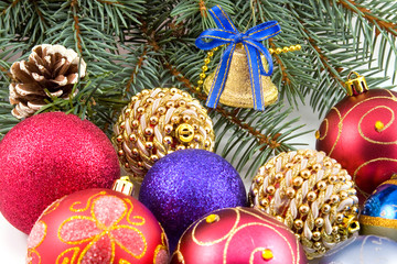 christmas decoration on a white background