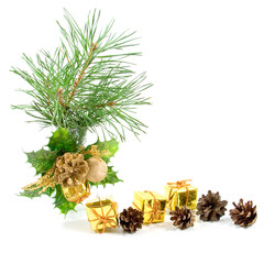 christmas decoration on a white background