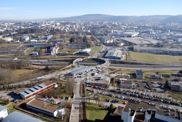 Paysage urbain, vue a&eacute;rienne
