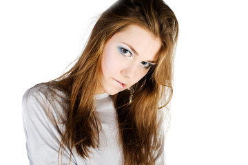 Glamour portrait of young woman