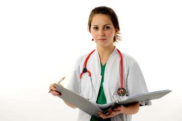 Pretty medical woman
