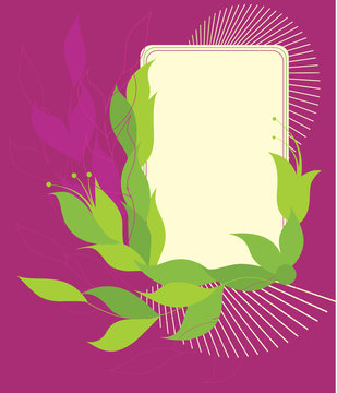 Banner illustration, ornate element