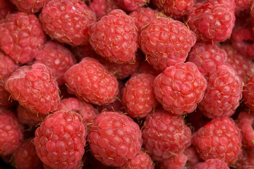 fresh raspberries background