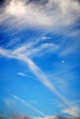 himmel, wolken, mond