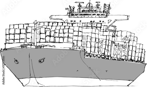 "Containerschiff" Stock image and royalty-free vector files on Fotolia