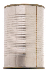 Tin can isolated on a white background