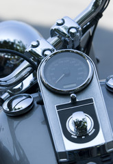 Detail of heavy motorbike