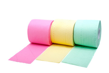 Three rolls of toilet paper