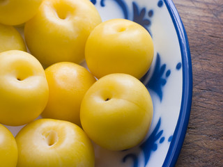 Bowl Of Yellow Plums