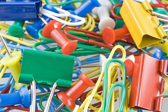 Paper-clip and drawing-pin