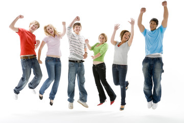 Fototapeta premium Portrait Of Teenage Girls And Boys