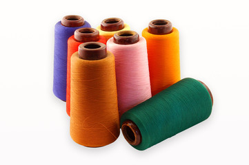 thread on a white background