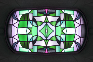 vetrata mosaico astratto