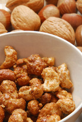 Detalle de maní azucarado.