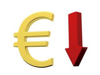Euro down