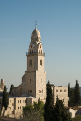 Fototapeta na wymiar The Church of the Dormition in Jerusalem,The Old City, Israel