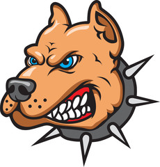 Pit Bull Mascot Logo