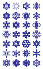 Snowflakes vector collection #2