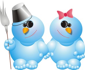 Obraz premium snowman