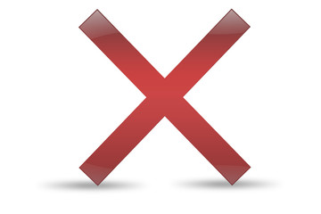 Obraz premium Rotes Kreuzchen, Rotes Kreuz bzw. X