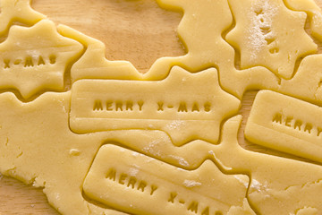 Plätzchen in Sternschnuppenform