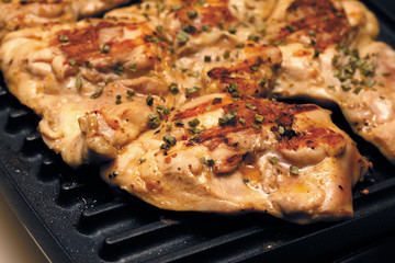 Chicken thighs on the Grill