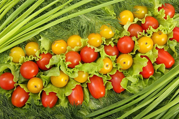 Still life from vegetables.