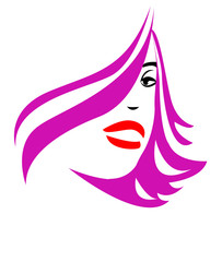 glamour girl on a white background