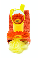 Body care set and flower