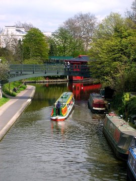 Navigation sur un canal londonien