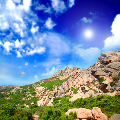 Mountain relaxing landscape