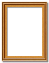 Empty wooden frame