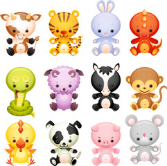 Obraz premium Chinese horoscope signs