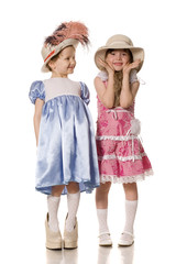 two funny little girls - 10821484