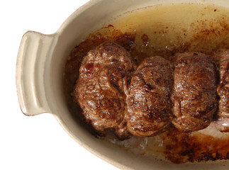 Stuffed lamb filet