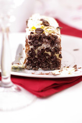 Cake with Chocolate and Coffee