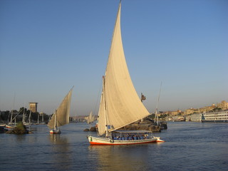 Felouques sur le Nil