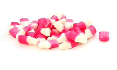 Obraz na płótnie Canvas pink and white candy sweets