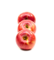 Three red Apples