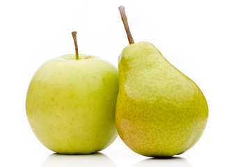 Äpfel mit Birnen vergleichen - ein grünes Paar