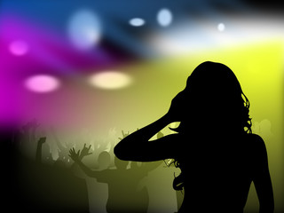 Girl at disco
