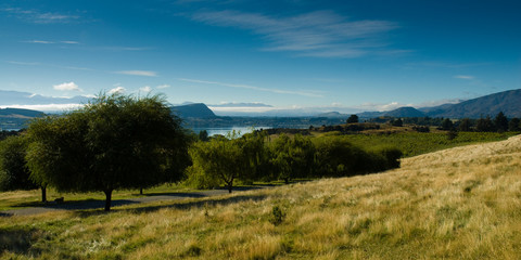 Panoramic view of rural scenery