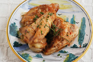 Pollo in tecia - Secondi di carne - Ricetta del Veneto