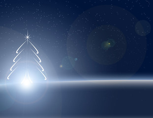 Bright blue winter holiday background