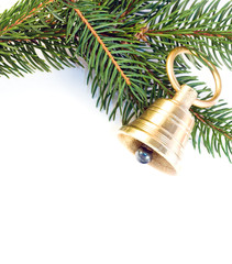Christmas decoration on white background