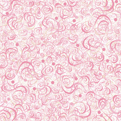 Seamless pink swirl vector pattern