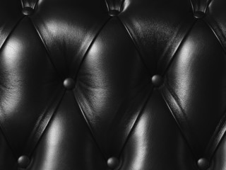 Black picture of genuine leather upholstery