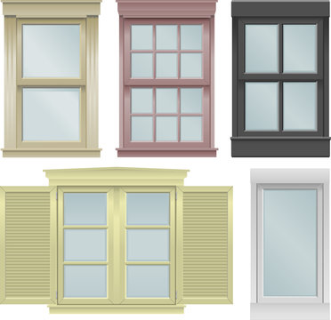 Window vector illustrations