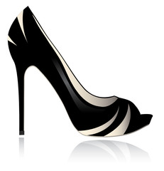 Vector illustration of woman shoe 2